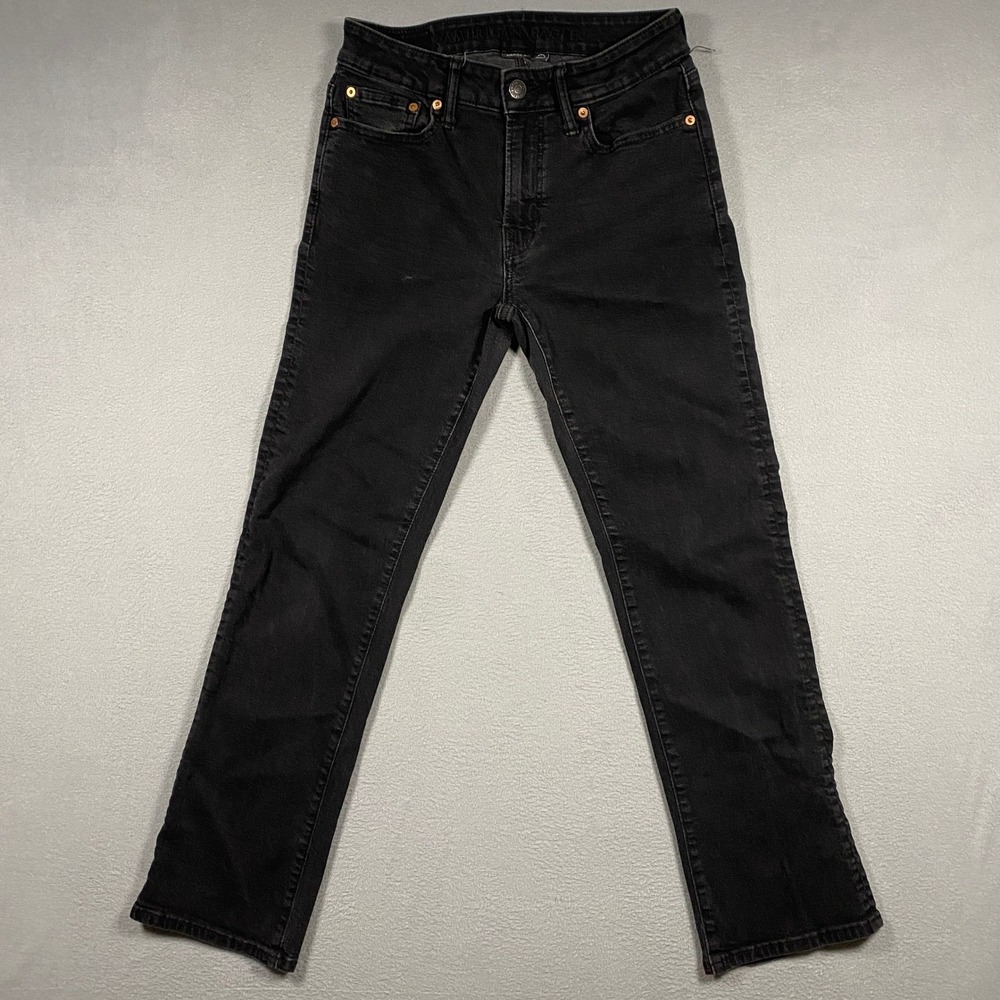 American Eagle Original Bootcut Jeans Mens 29x30 Black Airflex+ Stretch Denim